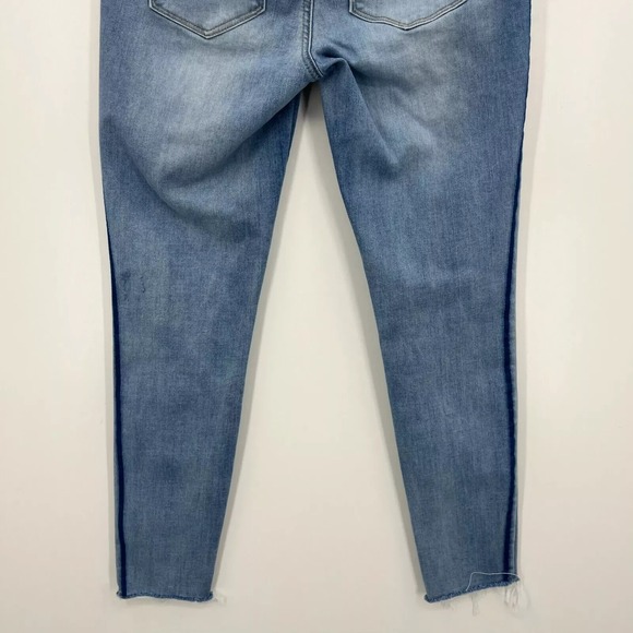 PacSun Jeans Women's Size 26 Blue Ankle Jegging Mid Rise Striped Stretch Logo - Picture 7 of 11